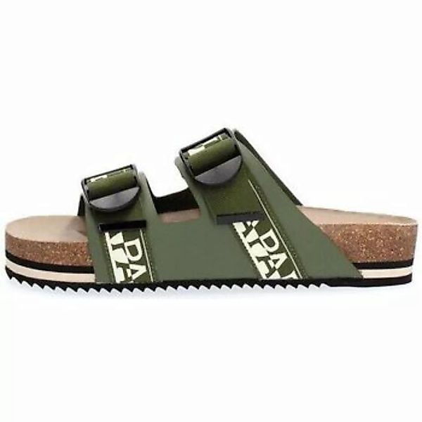 Napapijri Footwear  Sandalen NA4ETH LEATHER SANDAL-GD6 GREEN günstig online kaufen