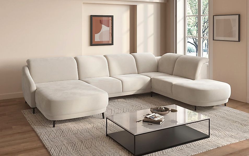 sit&more Wohnlandschaft "Blues U-Form" inkl. Kopfteilverstellung, wahlweise günstig online kaufen