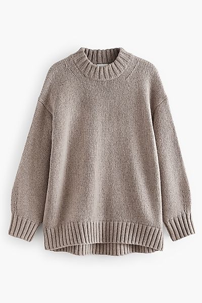Next Stehkragenpullover Weicher Strickpullover mit Stehkragen, günstig online kaufen