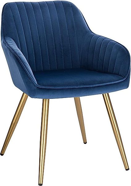 EUGAD Polsterstuhl (1 St), Metallbeine und Samtbezug, bis 120 kg belastbar günstig online kaufen