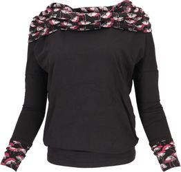 Guru-Shop Longsleeve Lockeres Longshirt aus Bio-Baumwolle, günstig online kaufen