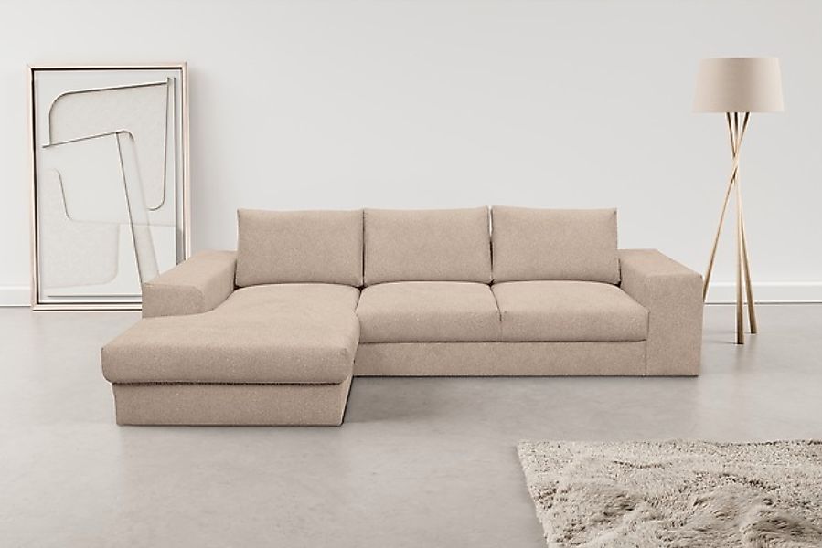 WERK2 Ecksofa »Rozzana Design Ecksofa mit hohem Komfort, zeitlos & elegant, günstig online kaufen