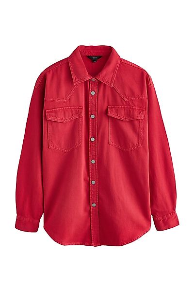 Next Jeanshemd Oversize-Denimhemd aus 100 % Baumwolle günstig online kaufen