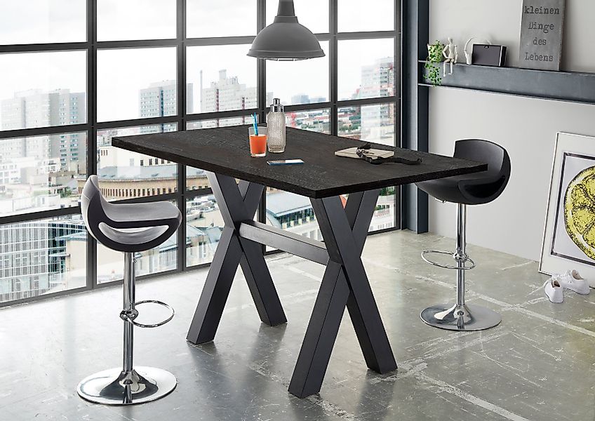 Mäusbacher Bartisch Gestell in X-Form (Breite 120, 140 oder 160 cm) günstig online kaufen
