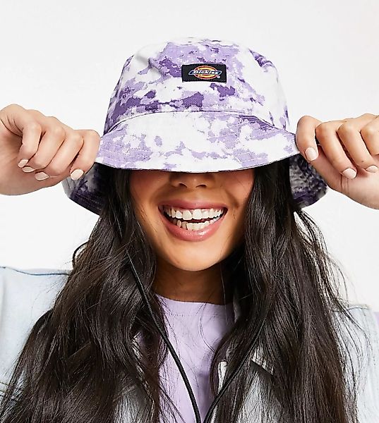 Dickies – Anglerhut mit lila Batikmuster, exklusiv bei ASOS-Violett günstig online kaufen