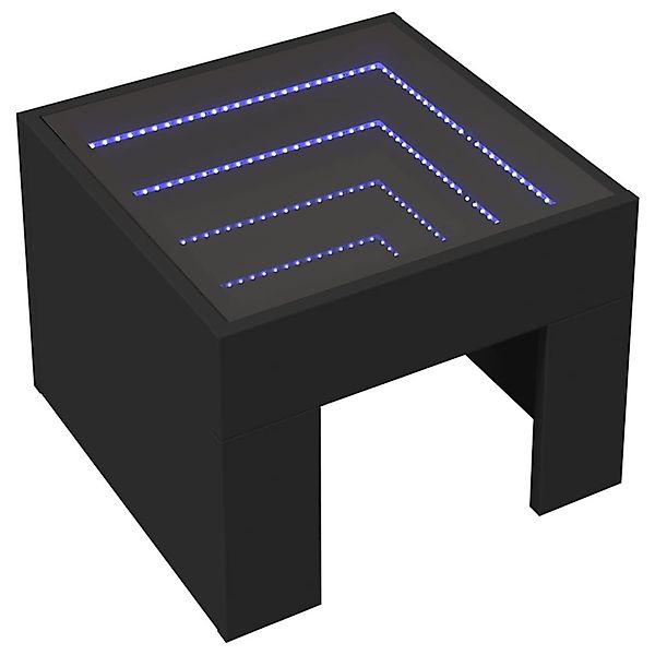 vidaXL Couchtisch Couchtisch mit Infinity-LED Schwarz günstig online kaufen