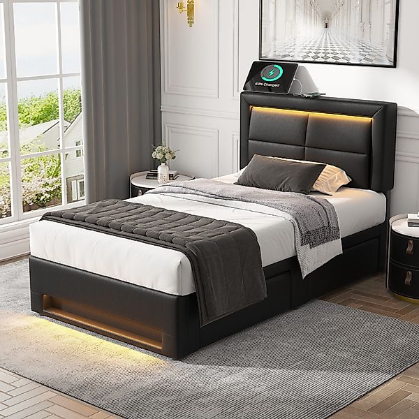 HAUSS SPOLE Polsterbett 90x200 cm mit günstig online kaufen