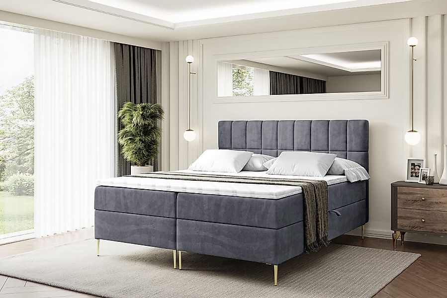 ALTDECOR Boxbett MIAMI-F (Multipocket-Matratze H4, H3 Matratze Bonellfederu günstig online kaufen