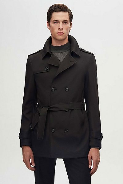 D'S DAMAT Trenchcoat Ds Damat Regular Fit Epaulette Belted Top Coat/Trenchc günstig online kaufen