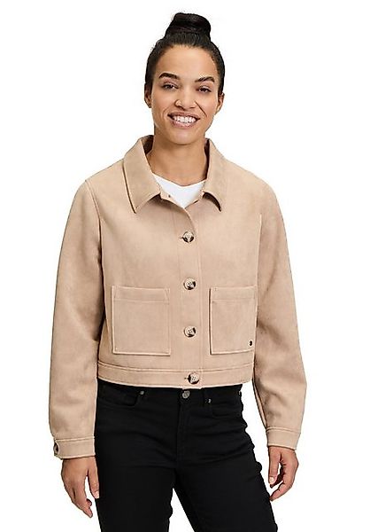 Betty&Co Jackenblazer "Betty & Co Kunstleder-Jacke mit aufgesetzten Taschen günstig online kaufen