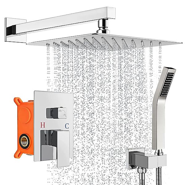 XERSEK Duschsystem Duscharmatur 3-Funktions Regendusche Set günstig online kaufen
