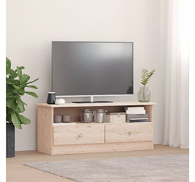 vidaXL TV-Schrank TV-Schrank mit Schubladen ALTA 100x35x41 cm Massivholz Ki günstig online kaufen