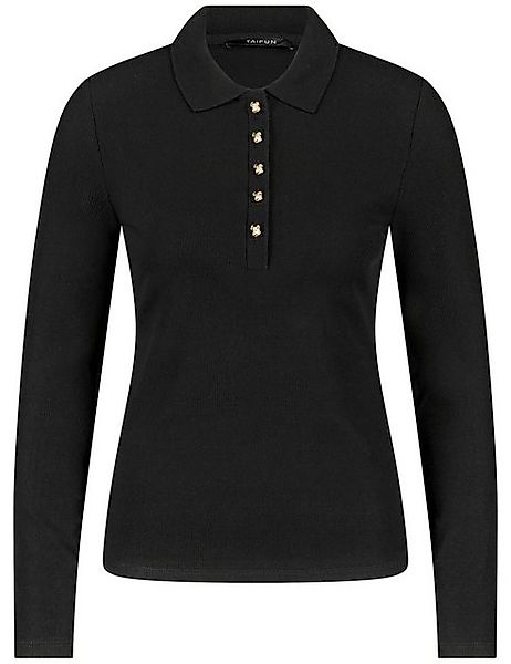 Taifun Poloshirt Feines Poloshirt mit langem Arm günstig online kaufen