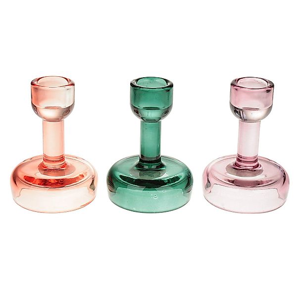 Macosa Home Kerzenhalter 3er Set Glas günstig online kaufen