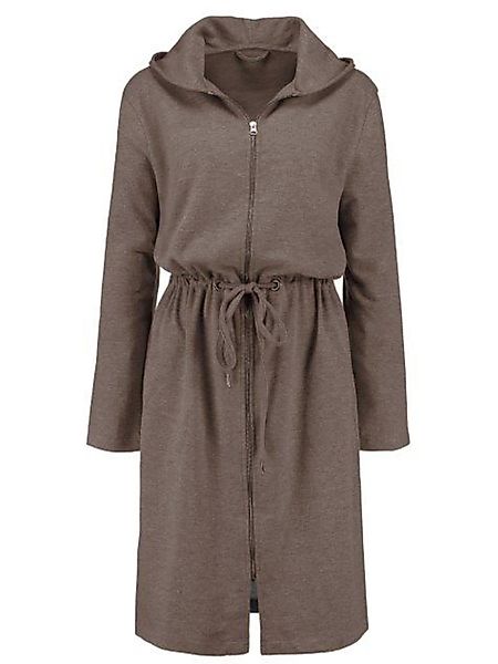 Essenza Damenbademantel Louise, Midilänge, Baumwolle-Mix, Kapuze, günstig online kaufen