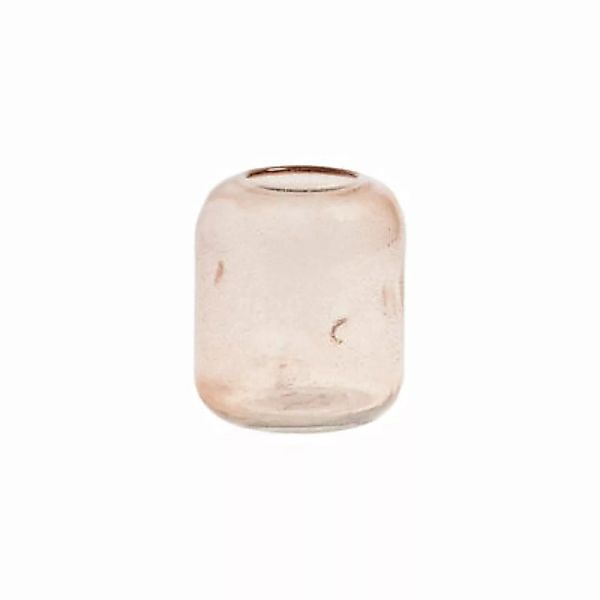 Vase Bubble glas rosa / Recycling-Glas - Ø 13 x H 17 cm - & klevering - Ros günstig online kaufen