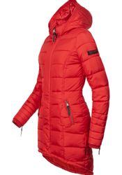 Navahoo Steppmantel "Papaya" hochwertiger Wintermantel m. edlem Fellimitat günstig online kaufen