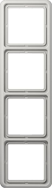 Jung Rahmen 4-fach lgr waage/senkrecht CD 584 LG günstig online kaufen