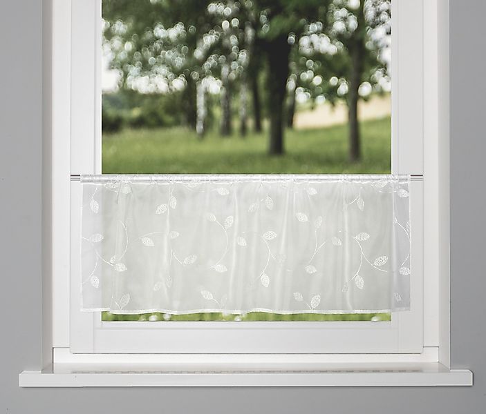 HOME WOHNIDEEN Scheibengardine SHARY, Stangendurchzug (1 günstig online kaufen