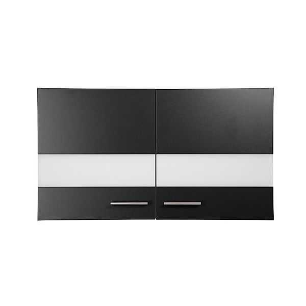 Respekta Küchen-Oberschrank Merle 100 cm Schwarz günstig online kaufen