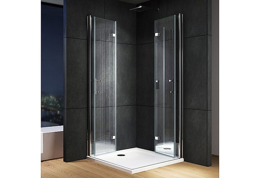 IMPTS Eckdusche Duschkabine Eckeinstieg Drehfalttür eckdusche, BxT: 90x90 c günstig online kaufen