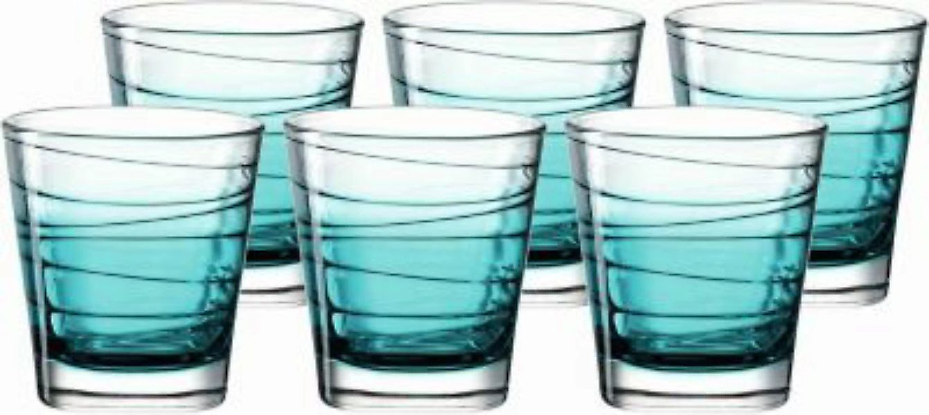 LEONARDO VARIO Struttura Trinkglas Wasserbecher klein 250 ml türkiser Verla günstig online kaufen