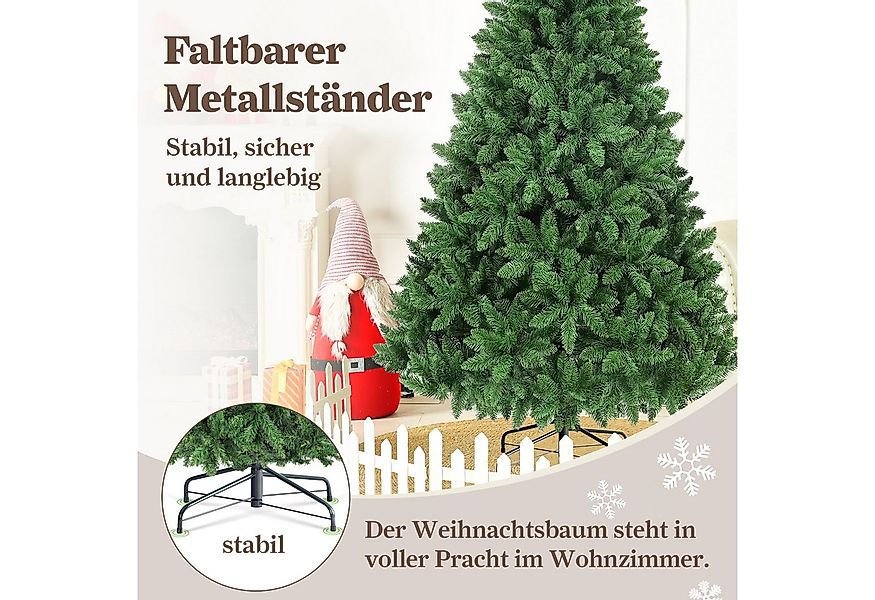Sinaopus Künstlicher Weihnachtsbaum mit Beleuchtung, 180/210cm, Künstlicher günstig online kaufen