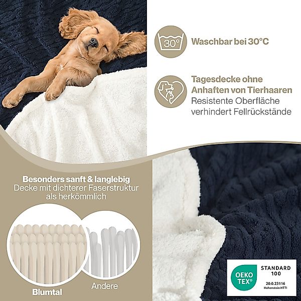 Wohndecke Oeko-TEX zertifizierte waschbare Wohn- & günstig online kaufen