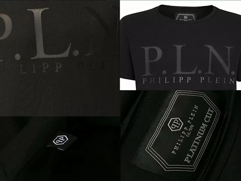 PHILIPP PLEIN T-Shirt Philipp Plein Mens Platinium Cut Shirt Round Neck P.L günstig online kaufen