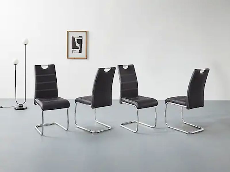 HELA Freischwinger »FLORA«, (Set), 4 St., Kunstleder, 1, 2 oder 4 Stück, Fr günstig online kaufen