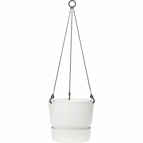 Elho Hängeampel Greenville Ø 24 cm x 20 cm Weiß günstig online kaufen