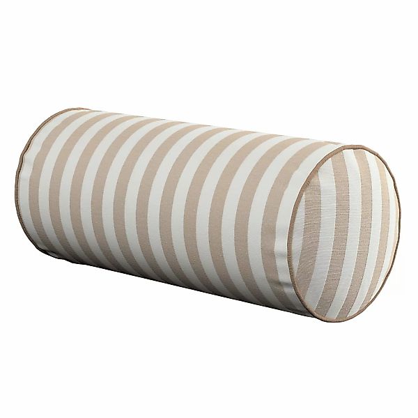 Einfache Nackenrolle, hellbraun-ecru , Ø 16 x 40 cm, Quadro (136-07) günstig online kaufen