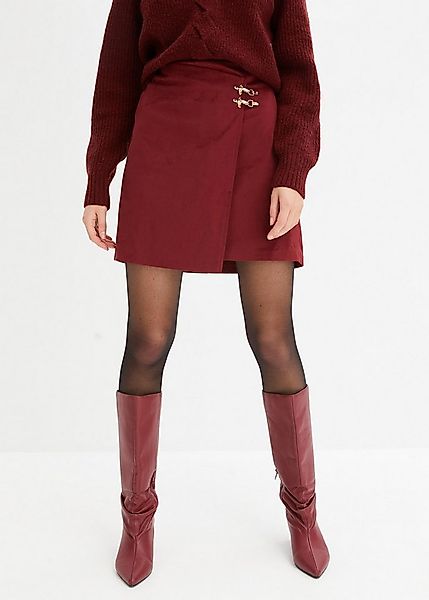 bonprix Lederimitatrock Lederimitat-Rock in Wickeloptik günstig online kaufen