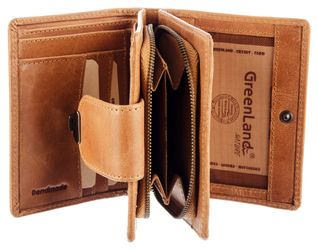 GreenLand Nature Geldbörse Light-Nature, aus Leder günstig online kaufen