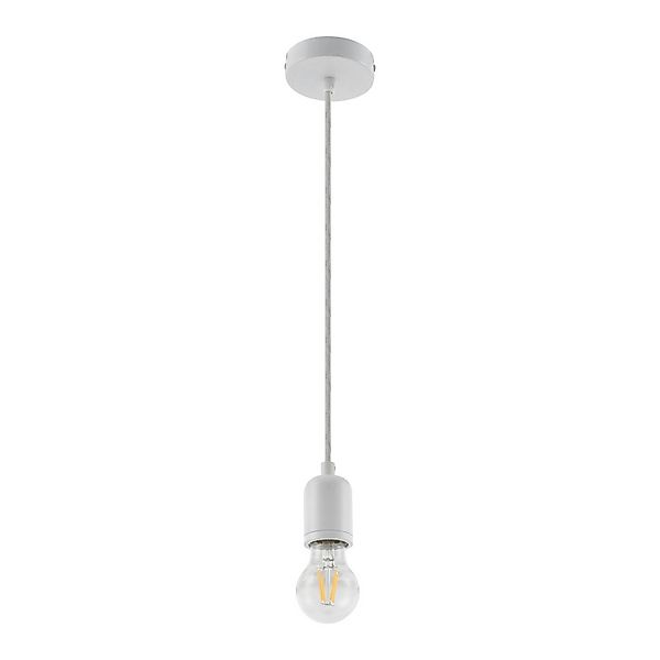 Lindby Pendelleuchte Hattie 10034035 Modern in Weiß aus Aluminium 1-flammig günstig online kaufen