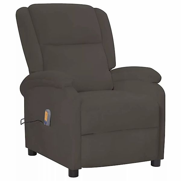 vidaXL Massagesessel Massagesessel Dunkelgrau Samt (1-St) günstig online kaufen