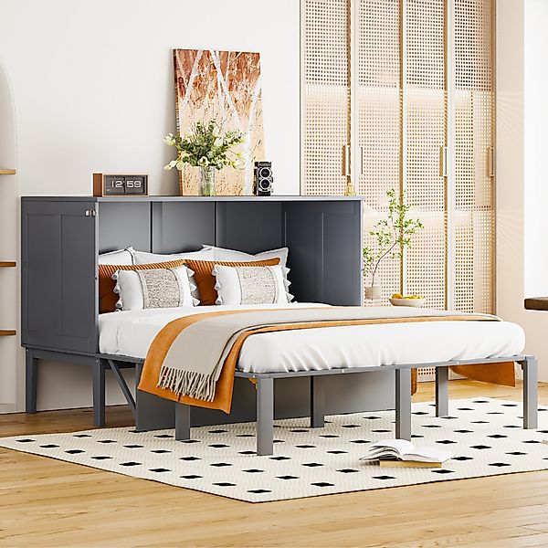 HAUSS SPOLE Holzbett Wandklappbett 140x200 cm günstig online kaufen