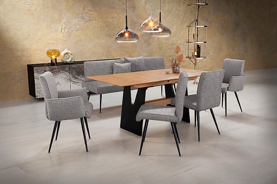 K+W Komfort & Wohnen Essgruppe "Giacomo I" 6 Stk. tlg. 2 Stühle und 2 Armle günstig online kaufen