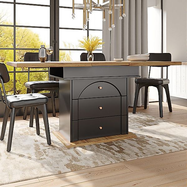 i@home Esstisch Teleskoptisch mit Stauraum, Moderner günstig online kaufen