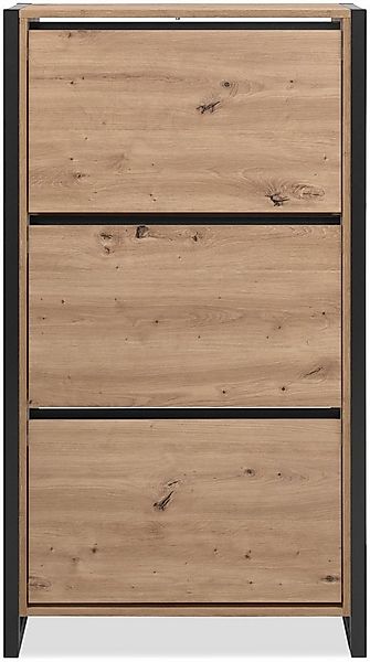 Finori Schuhschrank Dekor Artisan Oak / anthrazit B x H x T ca. 70 x 125 x günstig online kaufen