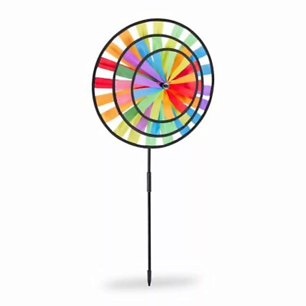 relaxdays Windrad Regenbogen mehrfarbig günstig online kaufen