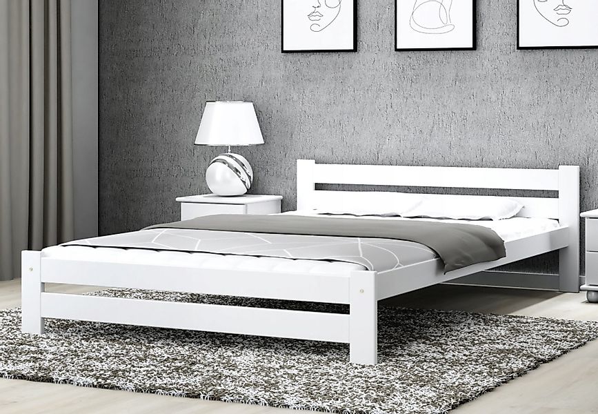Home Collective Holzbett aus Massivholz Kiefer, günstig online kaufen