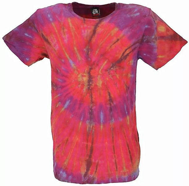 Guru-Shop T-Shirt Batik T-Shirt, Herren Kurzarm Tie Dye Shirt -.. Handarbei günstig online kaufen