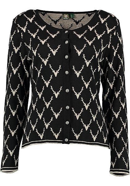 OS Trachten Strickjacke Ewipe Tailliert, lang geschnitten, Rundhals, Allove günstig online kaufen