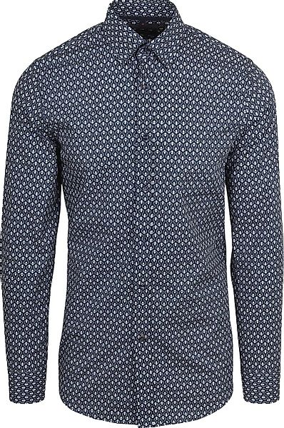 Suitable Hemd Druck Navy - Größe XXL günstig online kaufen