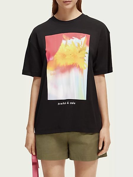 Scotch & Soda T-Shirt im Loose Fit mit Artwork günstig online kaufen