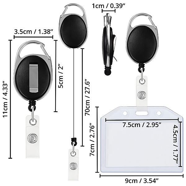 Kurtzy Schlüsselanhänger 20er Pack wasserfeste Ausweishüllen günstig online kaufen
