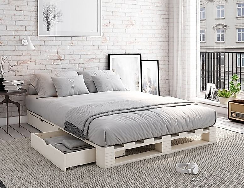 OTTO home Palettenbett »"ALASCO " BESTSELLER! Mit Schublade« zertifiziertes günstig online kaufen