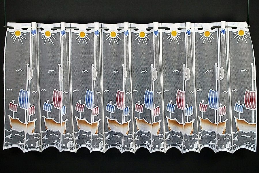 Gardinen Kranzusch Scheibengardine für Kinder Piratenschiff (1 St), Stangen günstig online kaufen