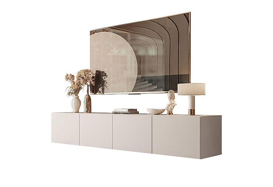 yourhouse24 Lowboard Noisy TV-Lowboard 200 cm hängend mit LED-Beleuchtung u günstig online kaufen